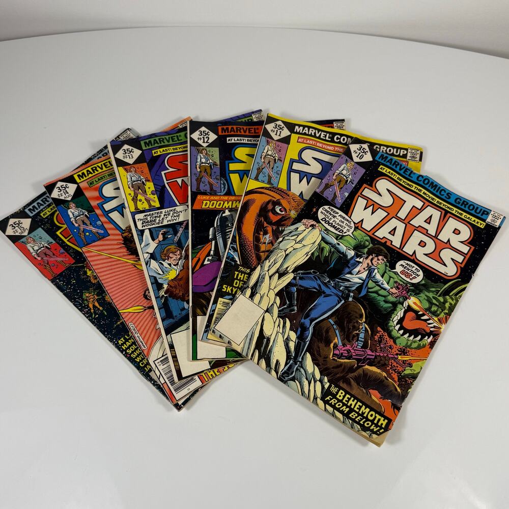 Star Wars Marvel Comics 1978 Lot Issues #10-15 Diamond Price Box Whitman Variant